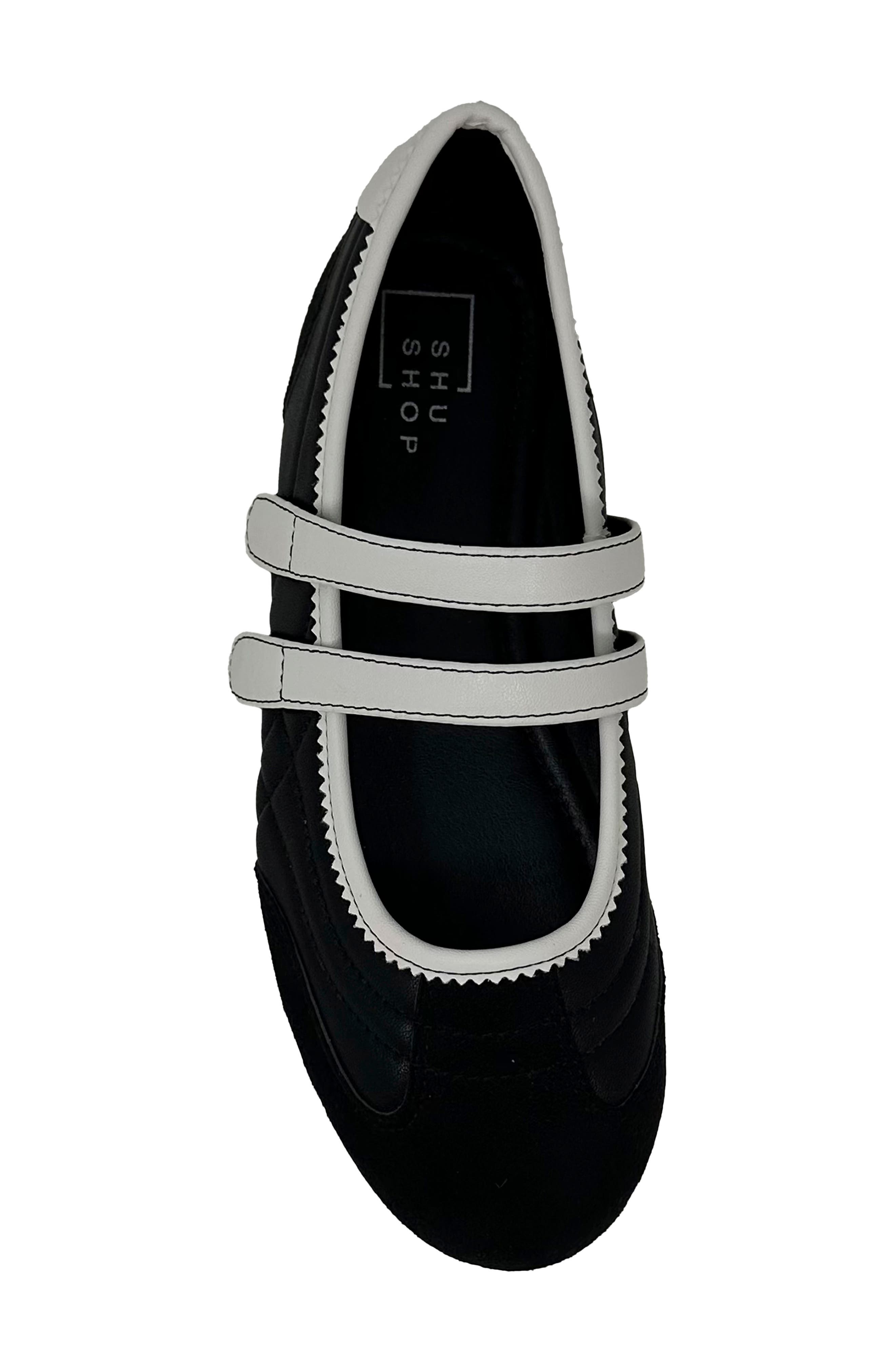 SHUSHOP Salome Flat, Alternate, color, Black