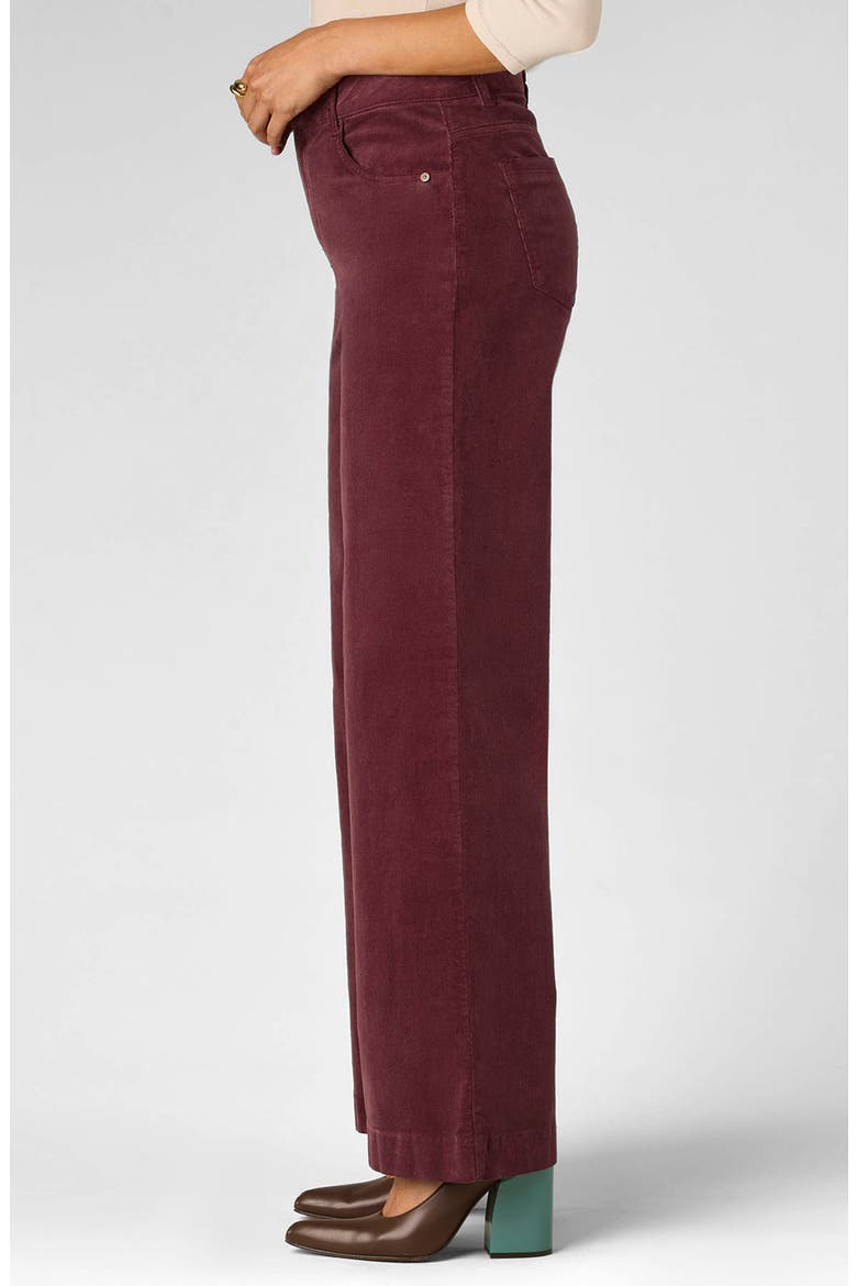 Sam High Waist Wide Leg Corduroy Pants, Alternate, color, FIG JAM