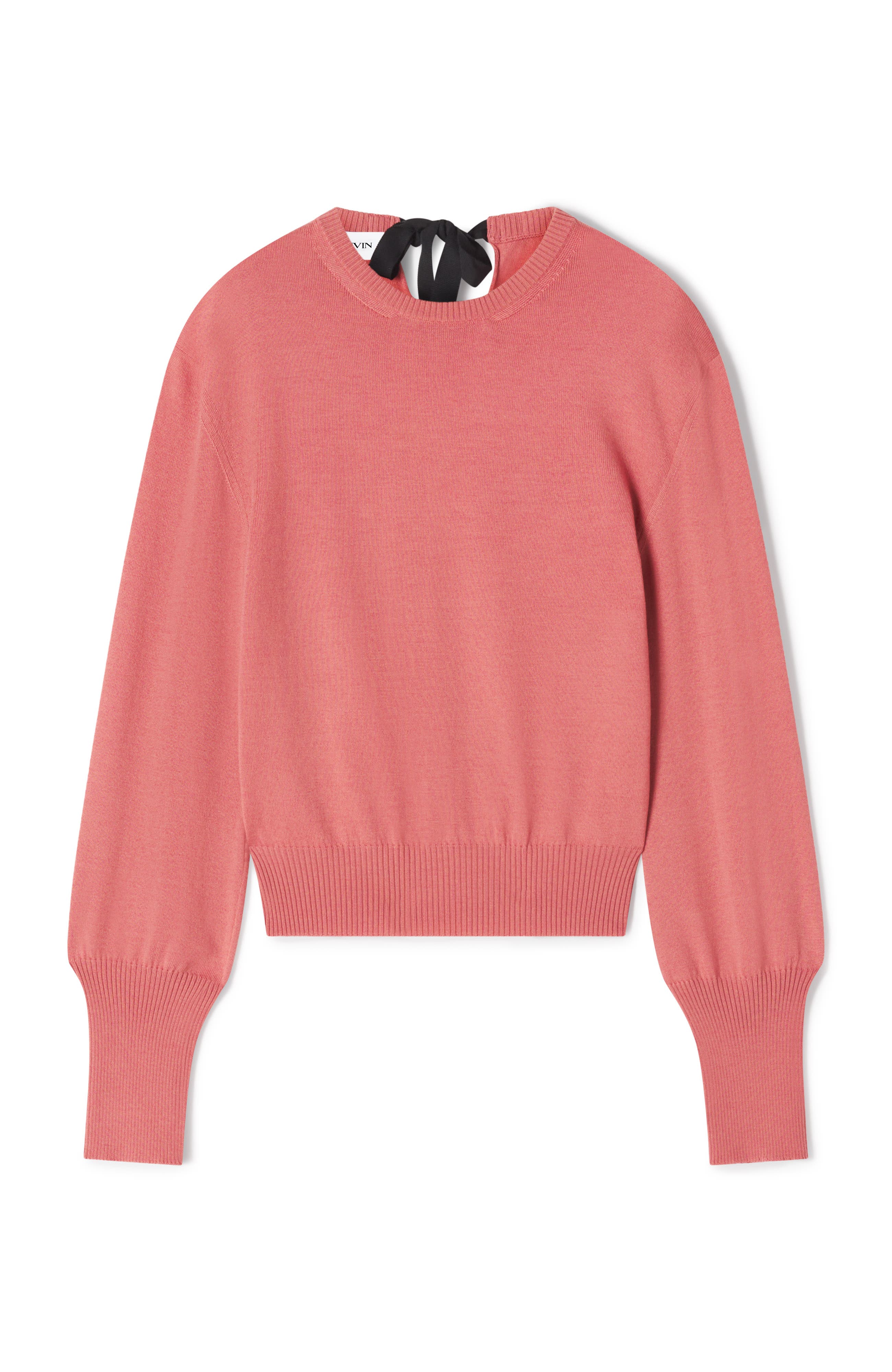 Wool Sweater With Grosgrain Detail - image 2