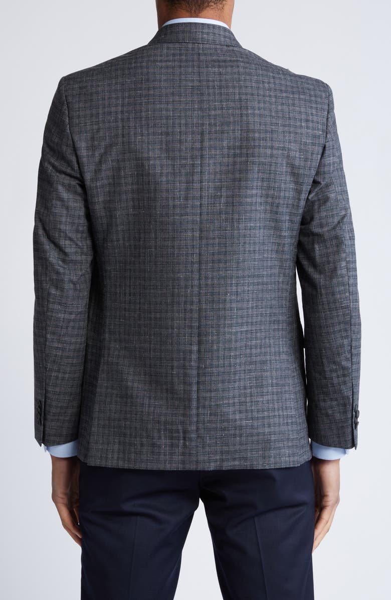 JB Britches Plaid Wool & Silk Blend Sport Coat, Alternate, color, 