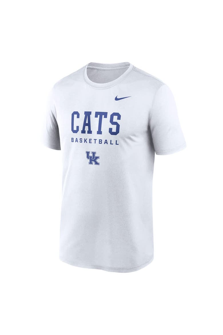 Men's Nike White Kentucky Wildcats 2025 Courtside Basketball Legend Dri-FIT T-Shirt, Alternate, color, White