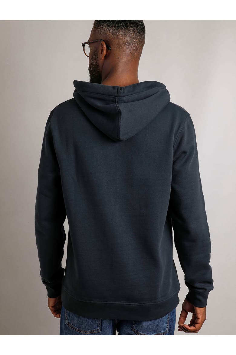 Hugo Branded Popover Hoodie, Alternate, color, Navy