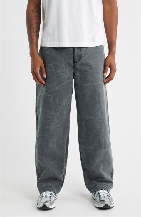 Classic Baggy Jeans (Black Wrinkle)