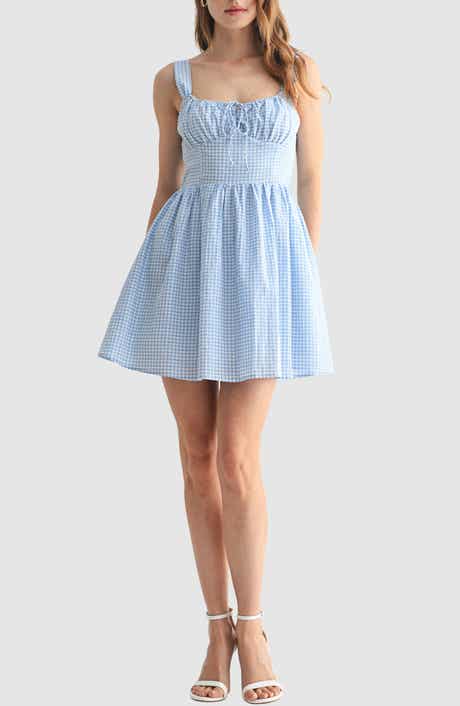 All in Favor Gingham Minidress