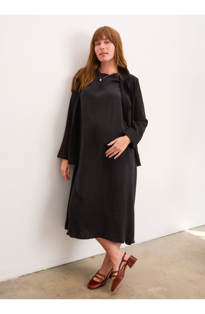 HATCH Collection The James Maternity Dress, Alternate, color, Black