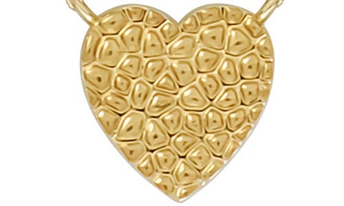 Bony Levy 14k Gold Textured Heart Pendant Necklace In Gold