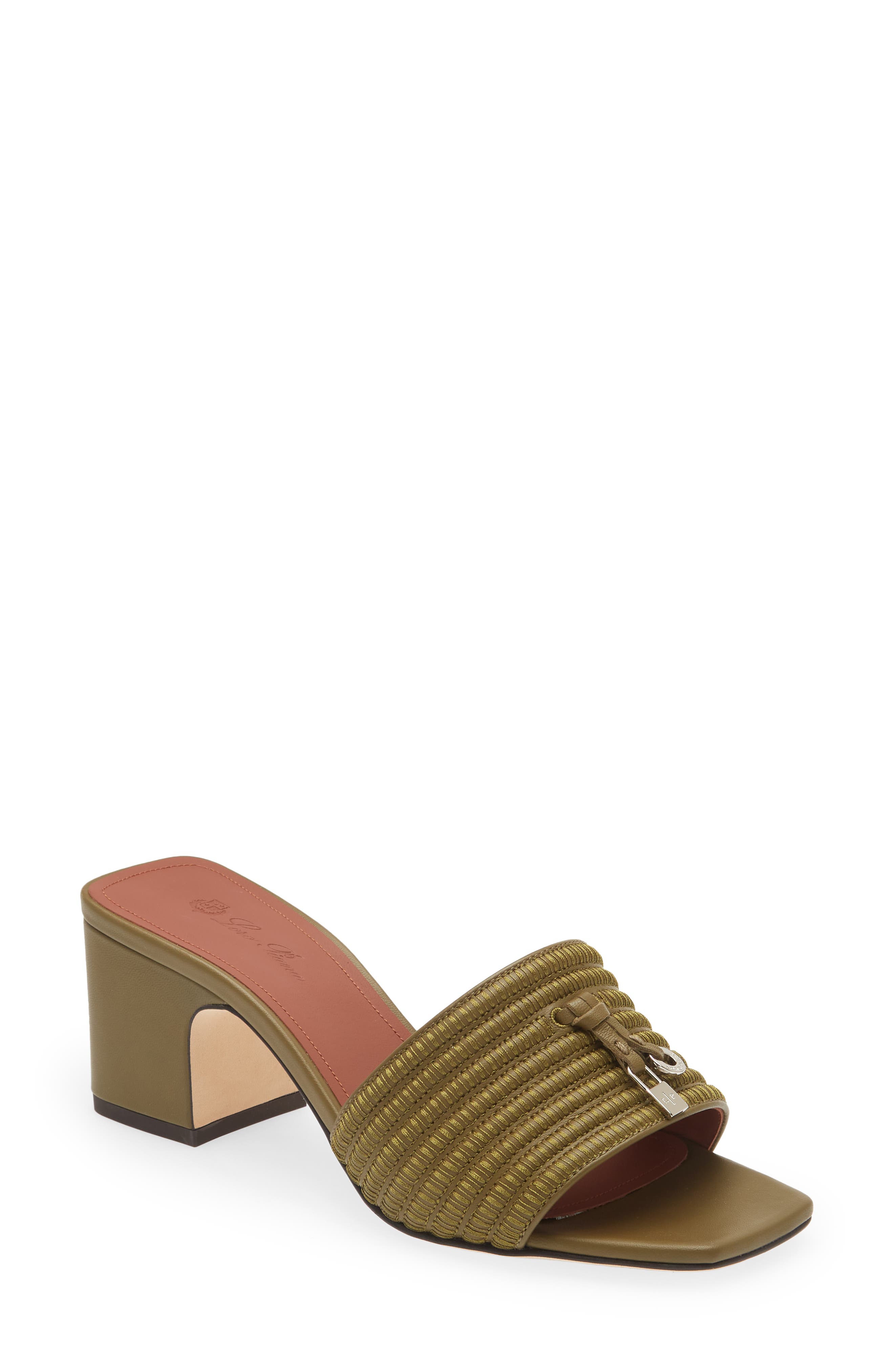 Loro Piana Spritely Charms Block Heel Sandal, Main, color, 