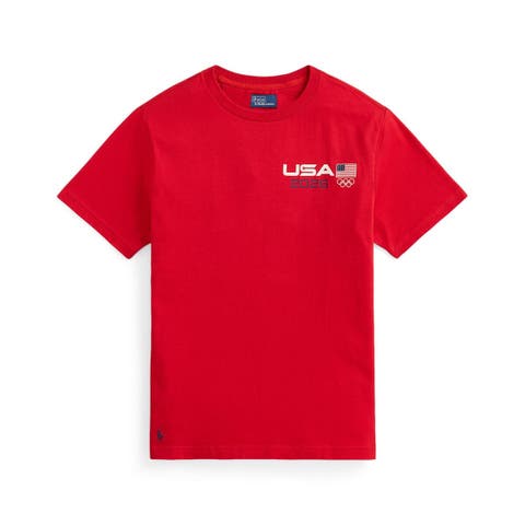 Youth Polo Ralph Lauren Team USA Cotton Graphic Tee