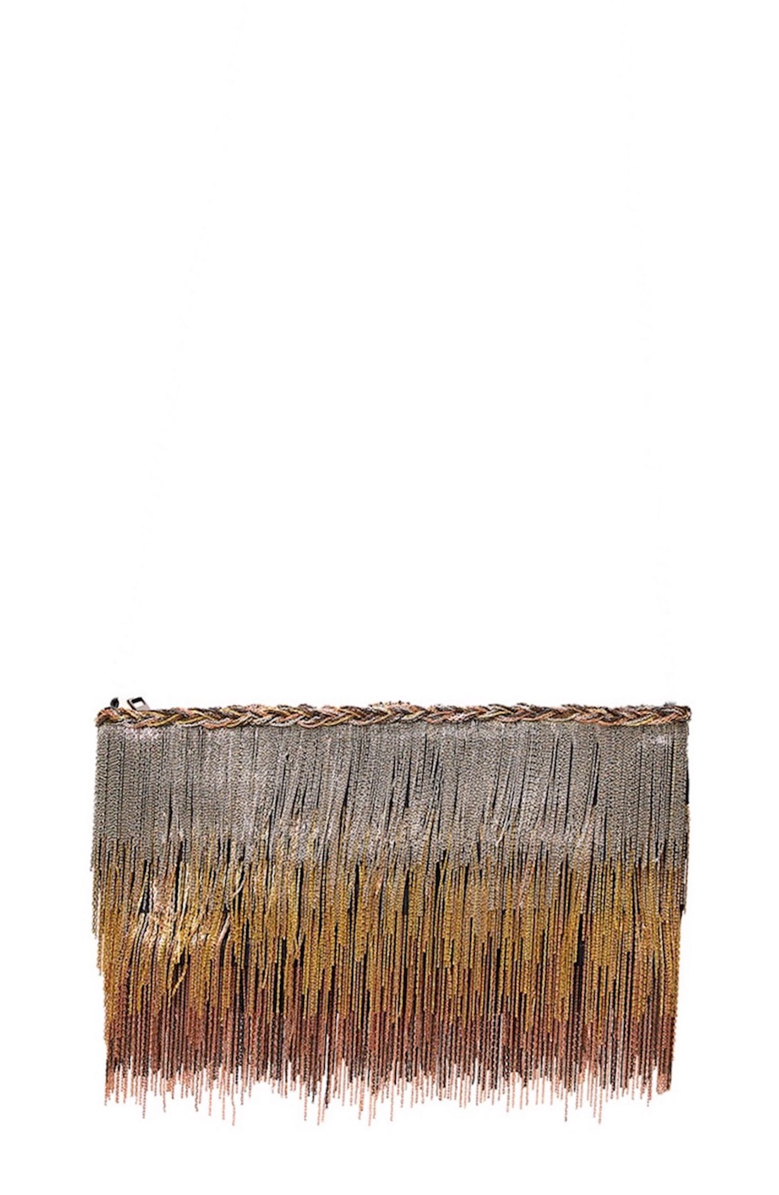 Simitri Ombre' Pouchette, Main, color, Gold