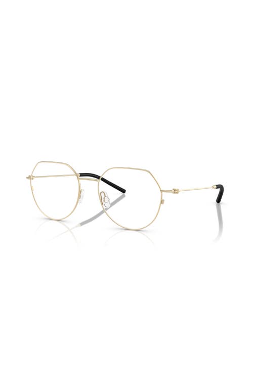 Moncler 52mm Irregular Optical Glasses In Silver