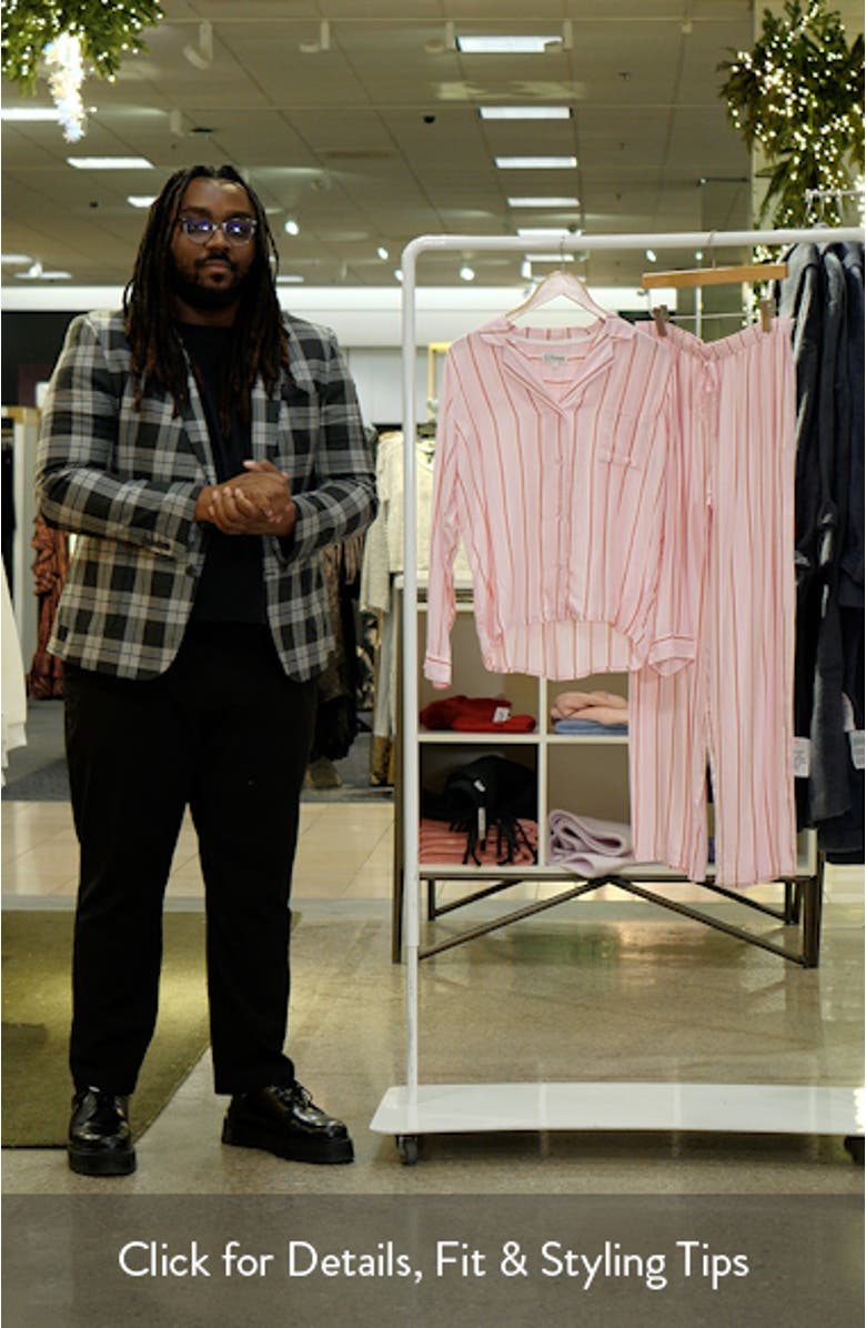 Stripe Hype Pajamas & Head Wrap Set, sales video thumbnail