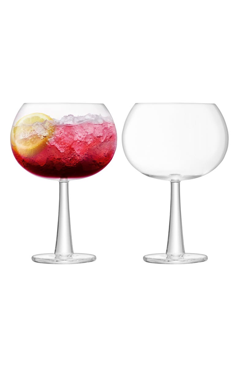 LSA Gin Set of 2 Balloon Glasses, Alternate, color, Clear