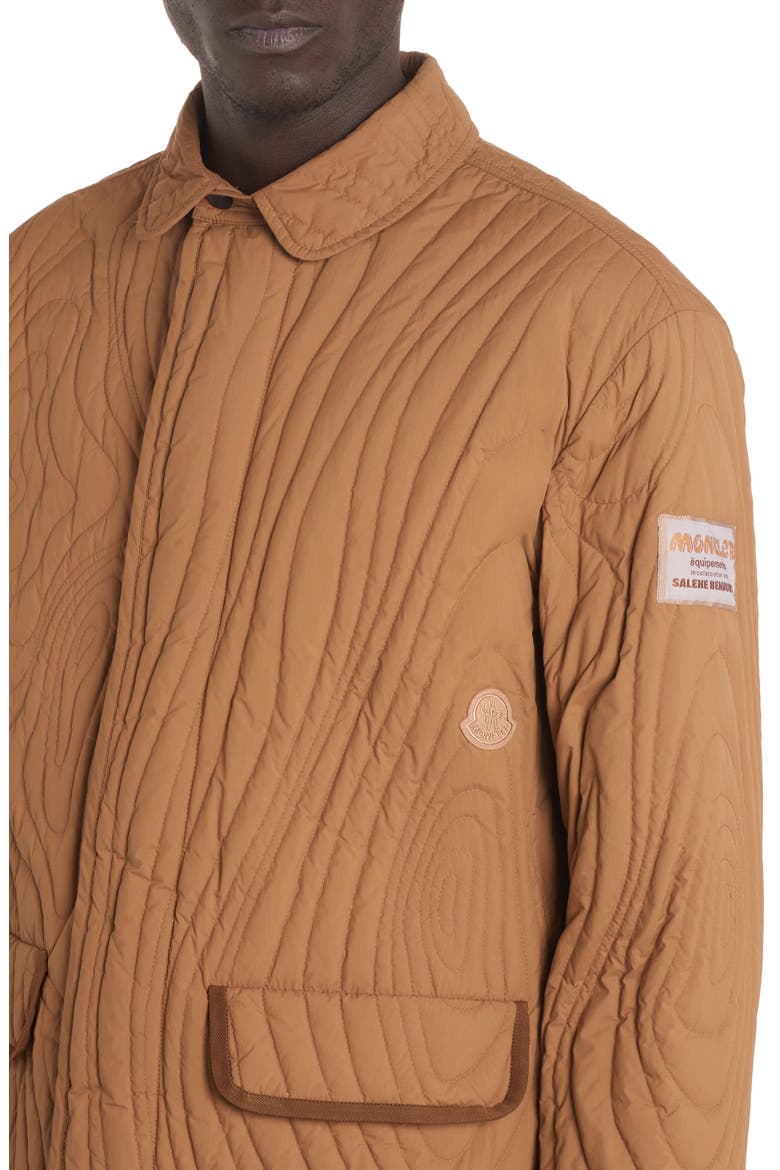 x Salehe Bembury Harter-Heighway Quilted Down Jacket, Alternate, color, BROWN