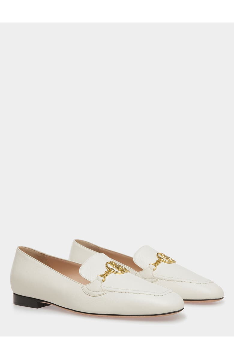 Bally Daily Emblem Loafers In Leather, Alternate, color, White