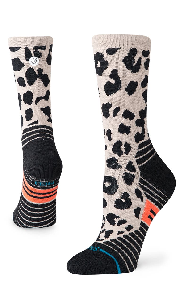 Stance Medium Performance Crew Socks, Alternate, color, Stringgrey