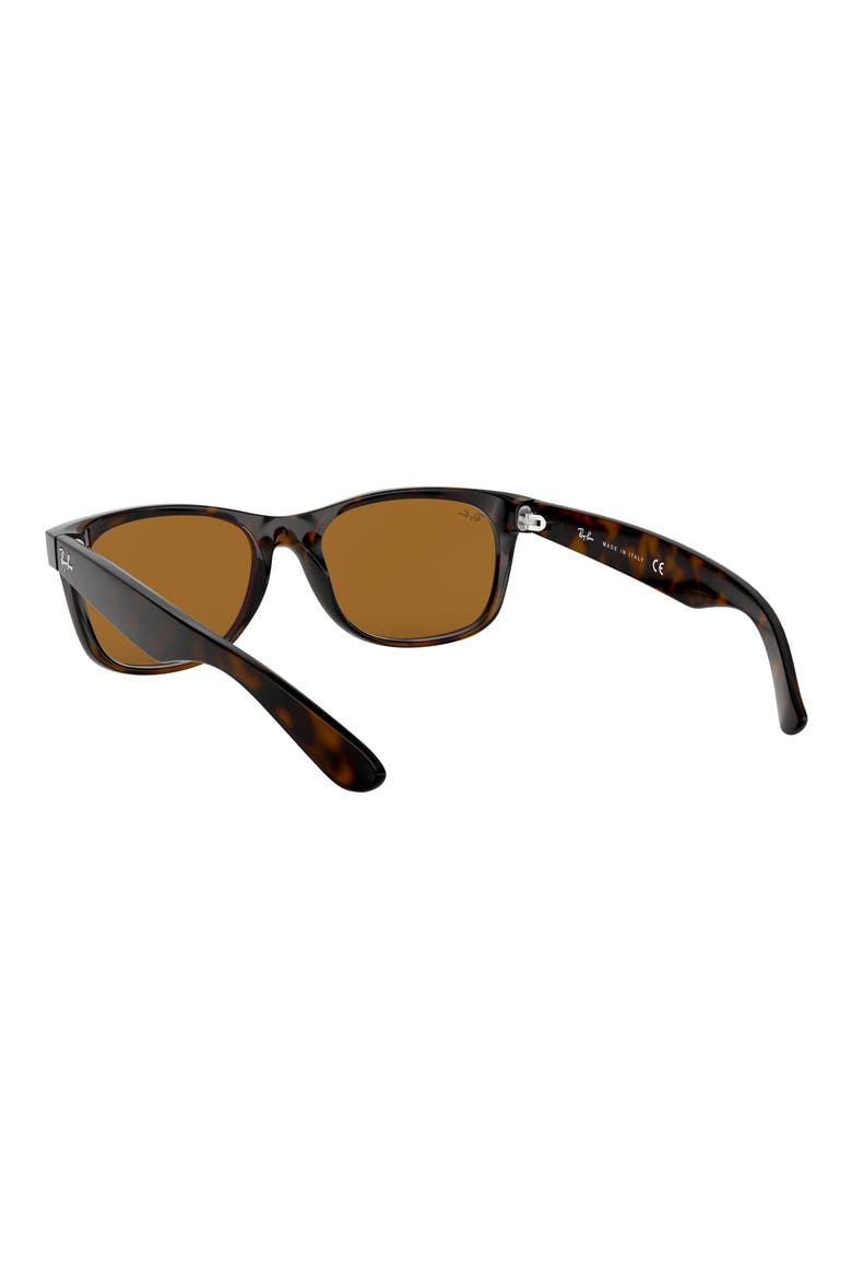 New Wayfarer 55mm Rectangular Sunglasses, Alternate, color, LIGHT HAVANA