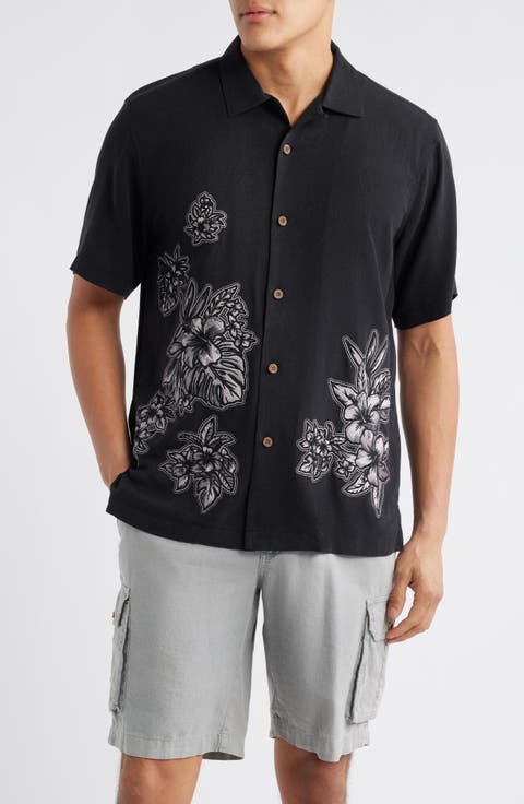 Hibiscus Vibrations Camp Shirt