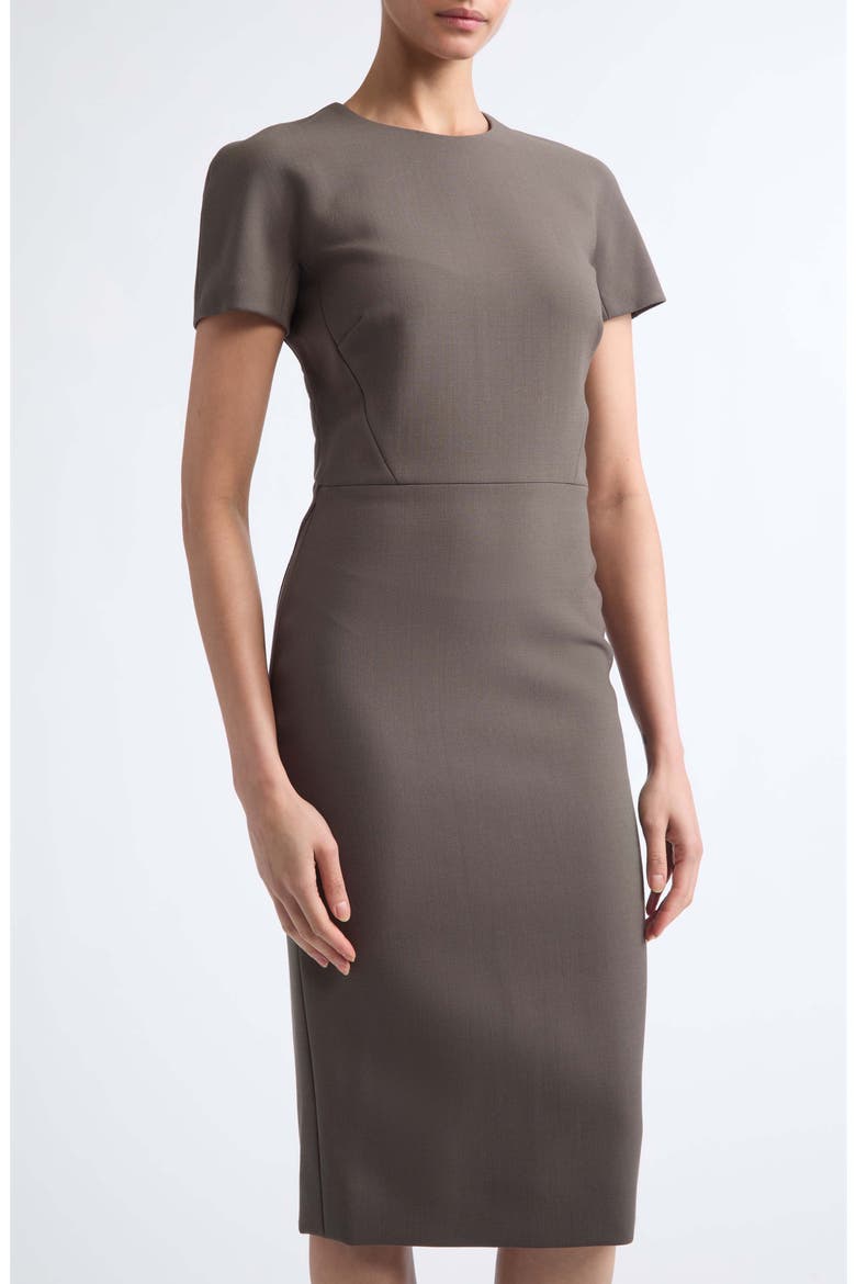 Claude Midi Dress, Alternate, color, KHAKI