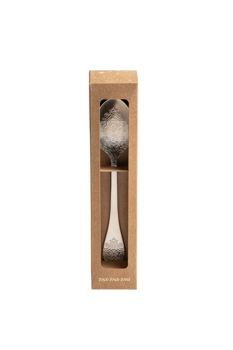 Dume Patterned Stainless Steel Dinner Spoon Set of 4