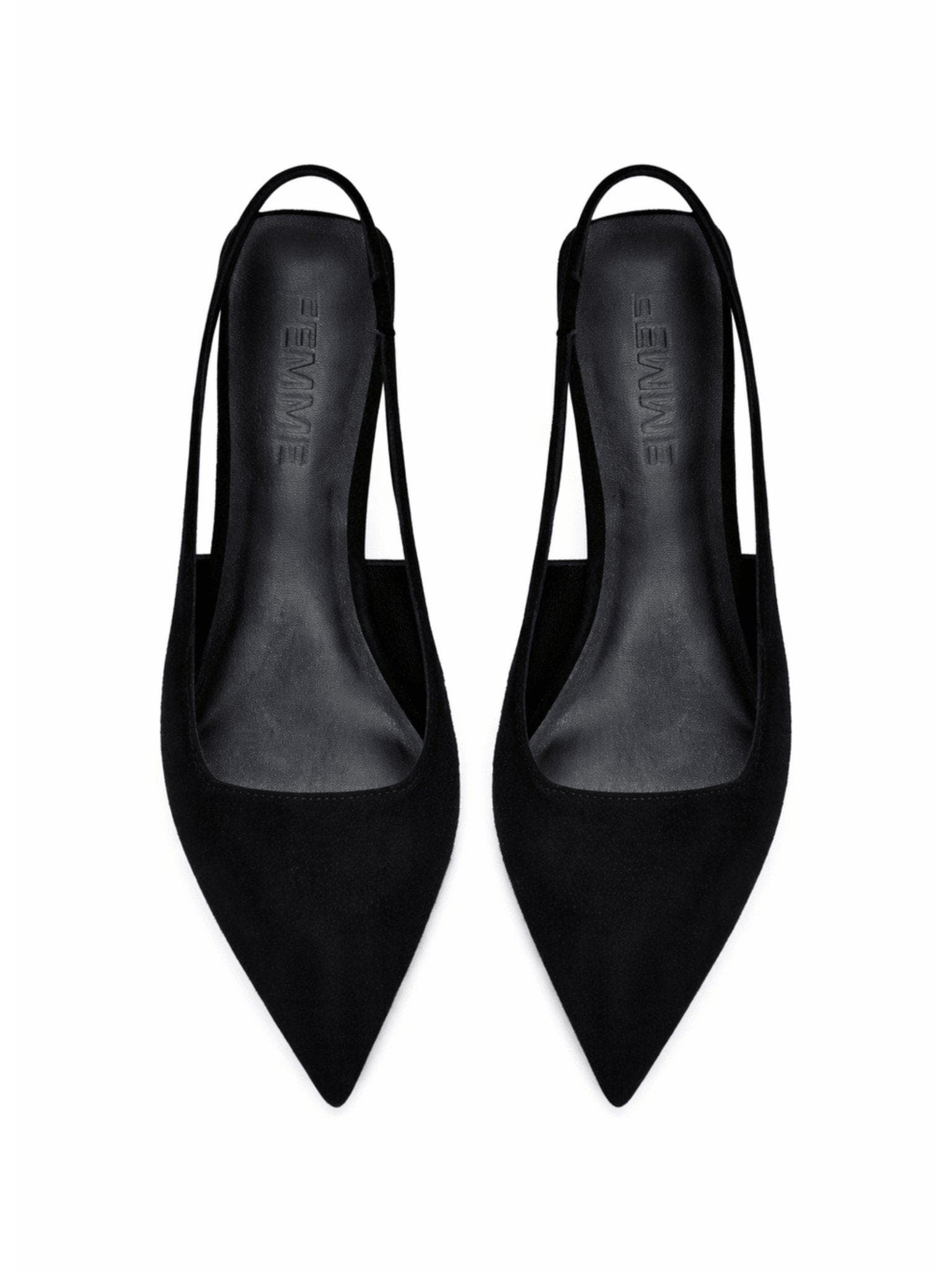 FEMME G55 Suede Slingback Pump, Alternate, color, Black