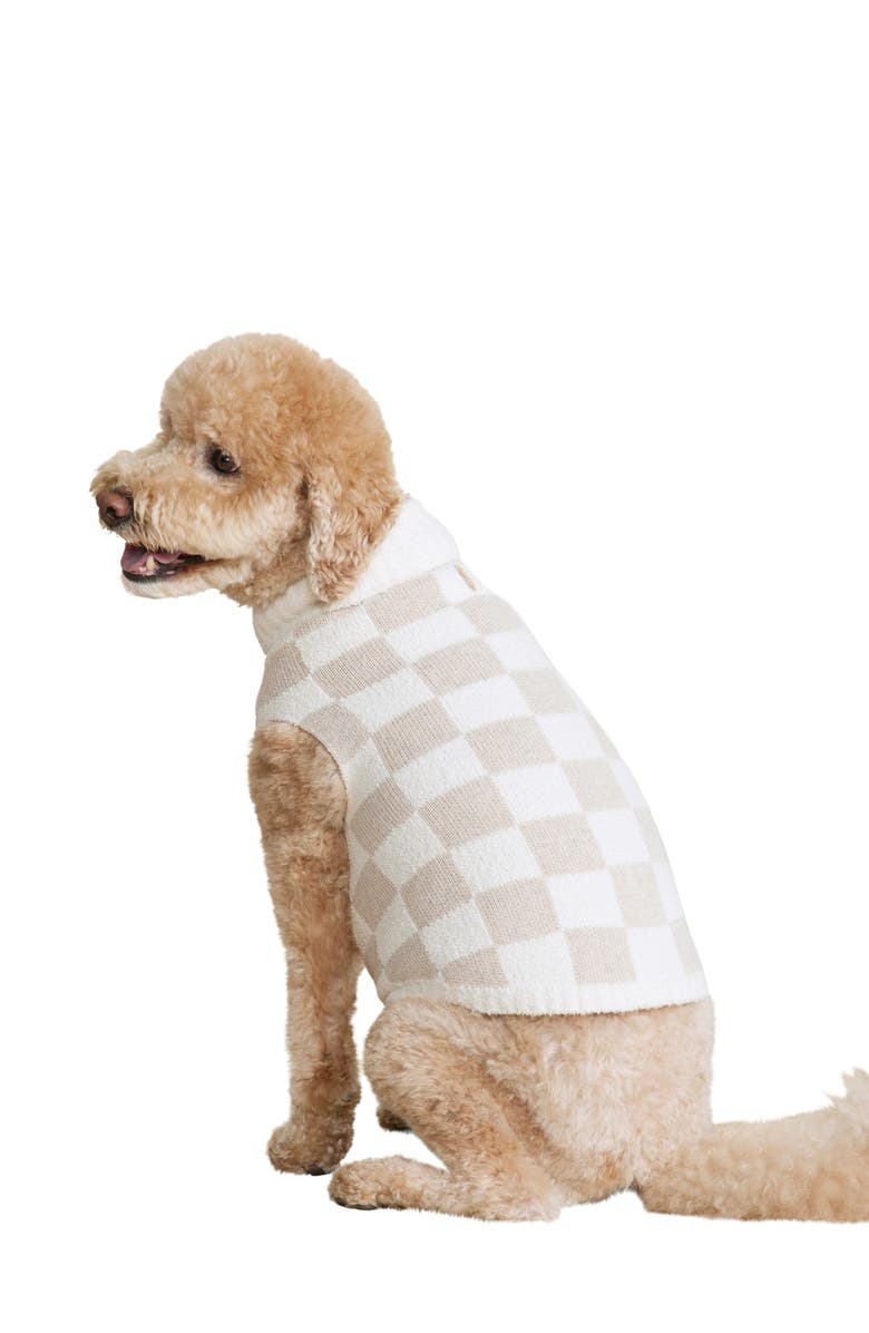 Barefoot Dreams<sup>®</sup> CozyChic<sup>®</sup> Checkered Pet Sweater, Alternate, color, 
