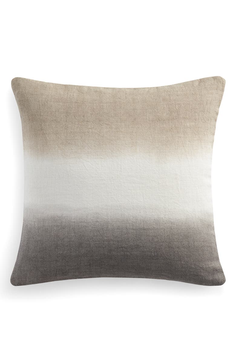 DKNY Pure Dip Dye Linen Accent Pillow, Main, color, Linen