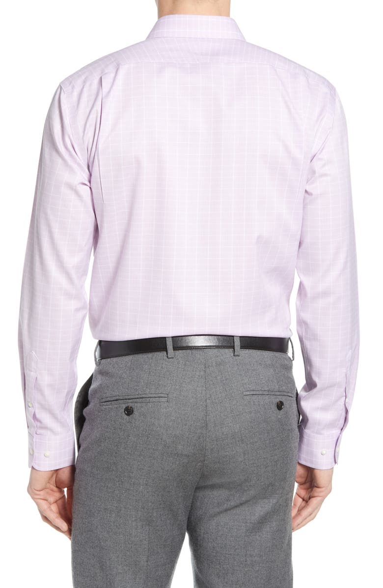 NORDSTROM MEN'S SHOP Nordstrom Trim Fit Non-Iron Plaid Dress Shirt, Alternate, color, 