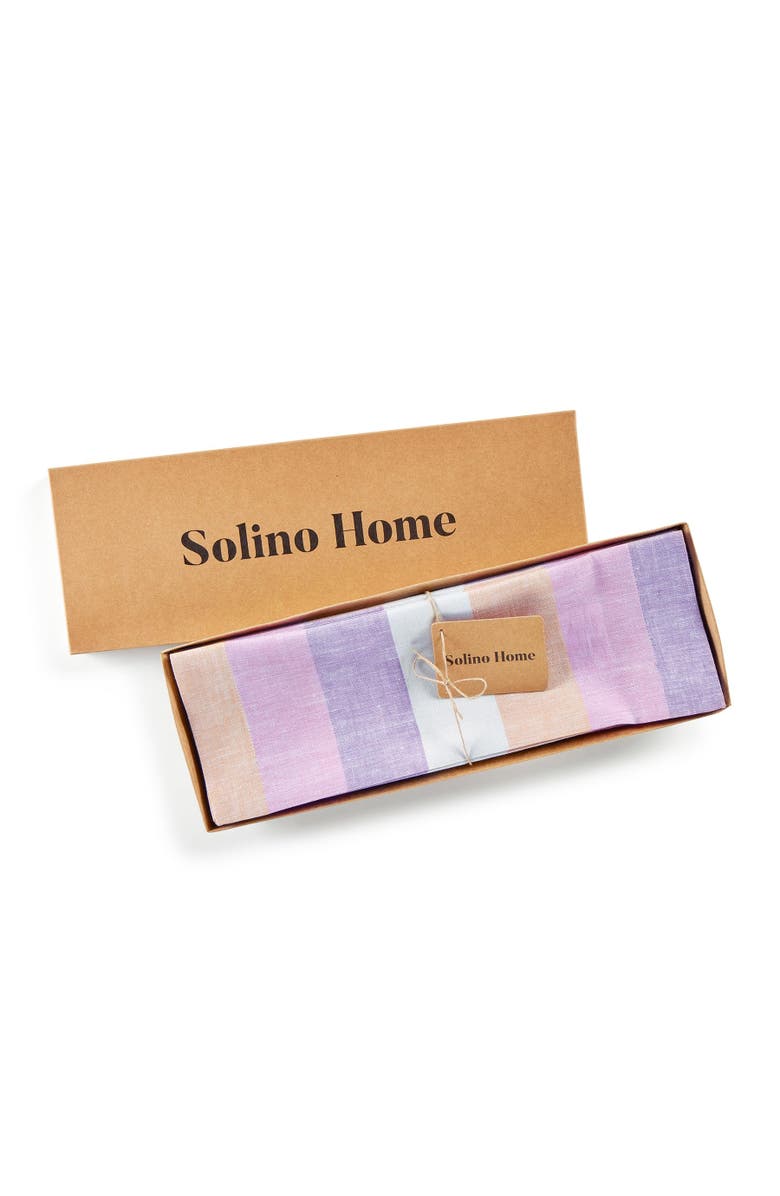 Solino Home Linen Placemats - Gelato Stripe, 14" x 19" Inch, Alternate, color, Gelato