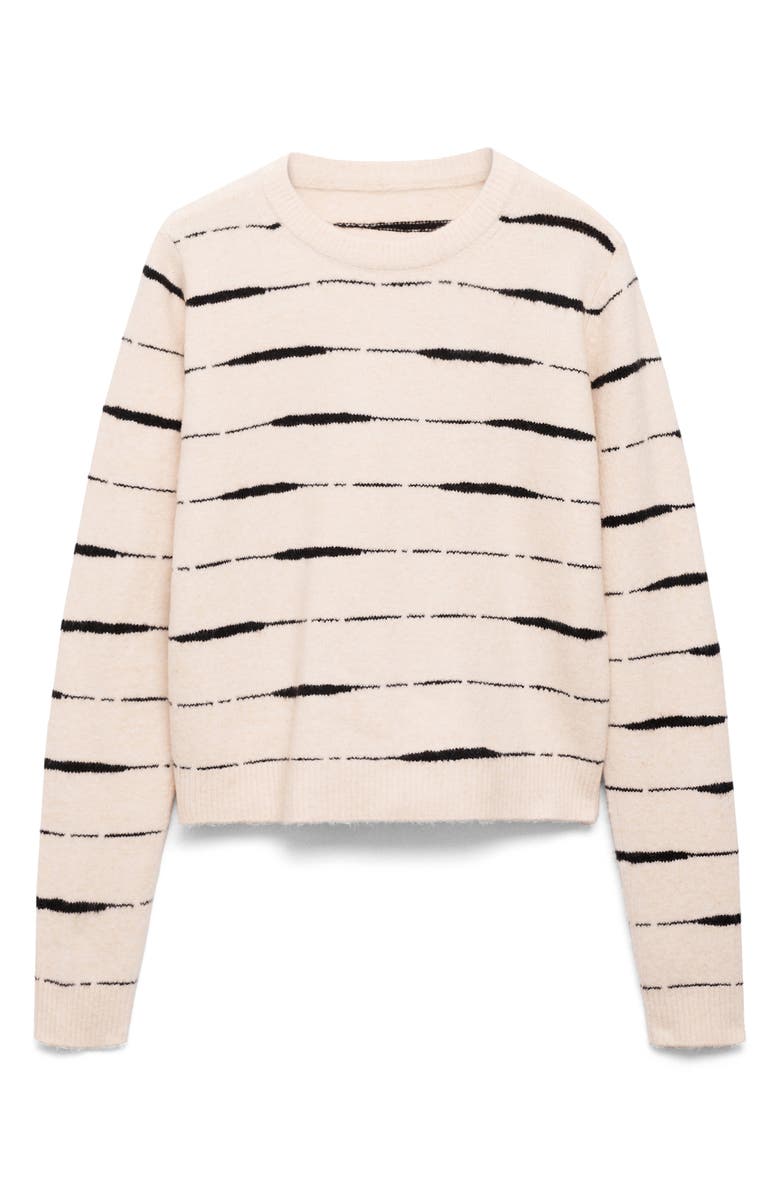 MANGO Stripe Crewneck Sweater, Main, color,