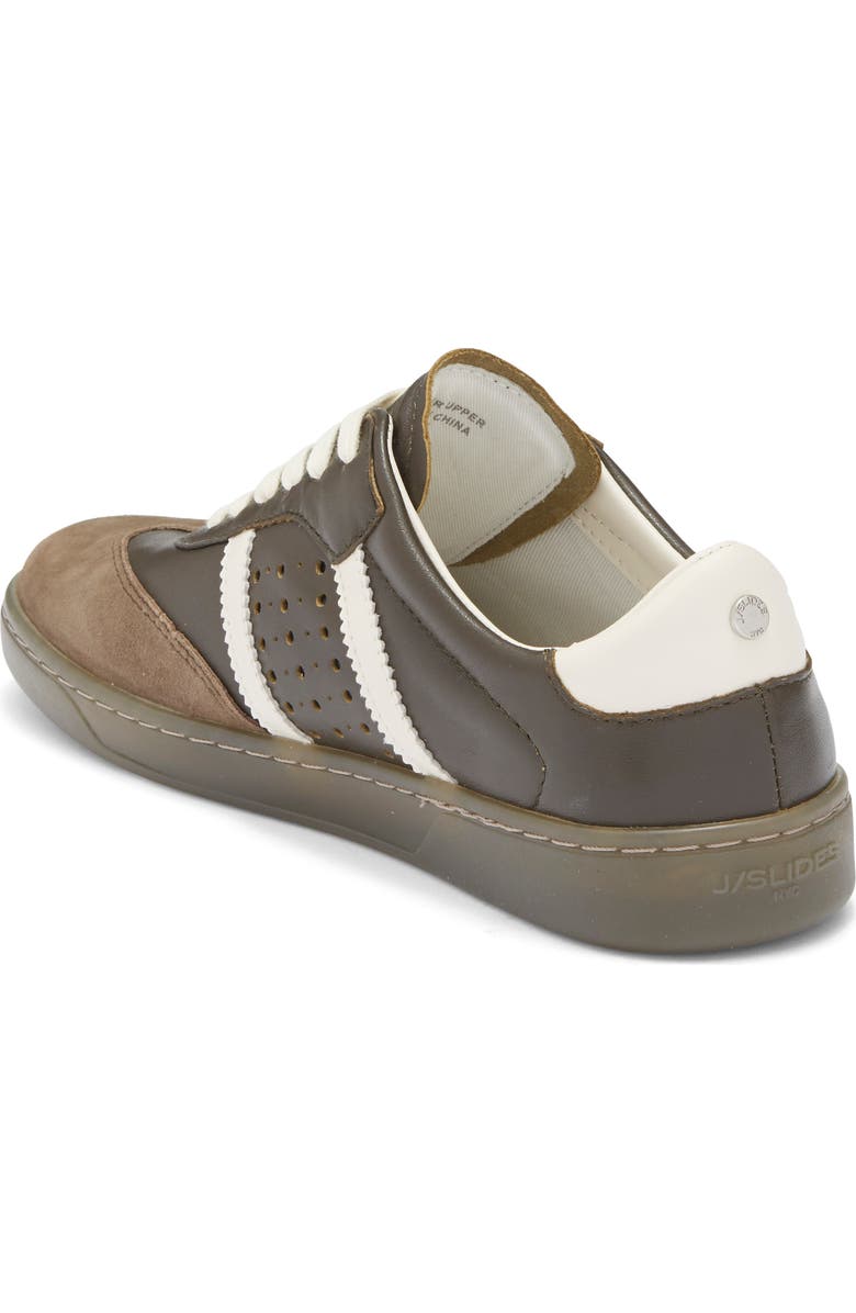 JSlides Hunter Leather Sneaker, Alternate, color, Mid Brown