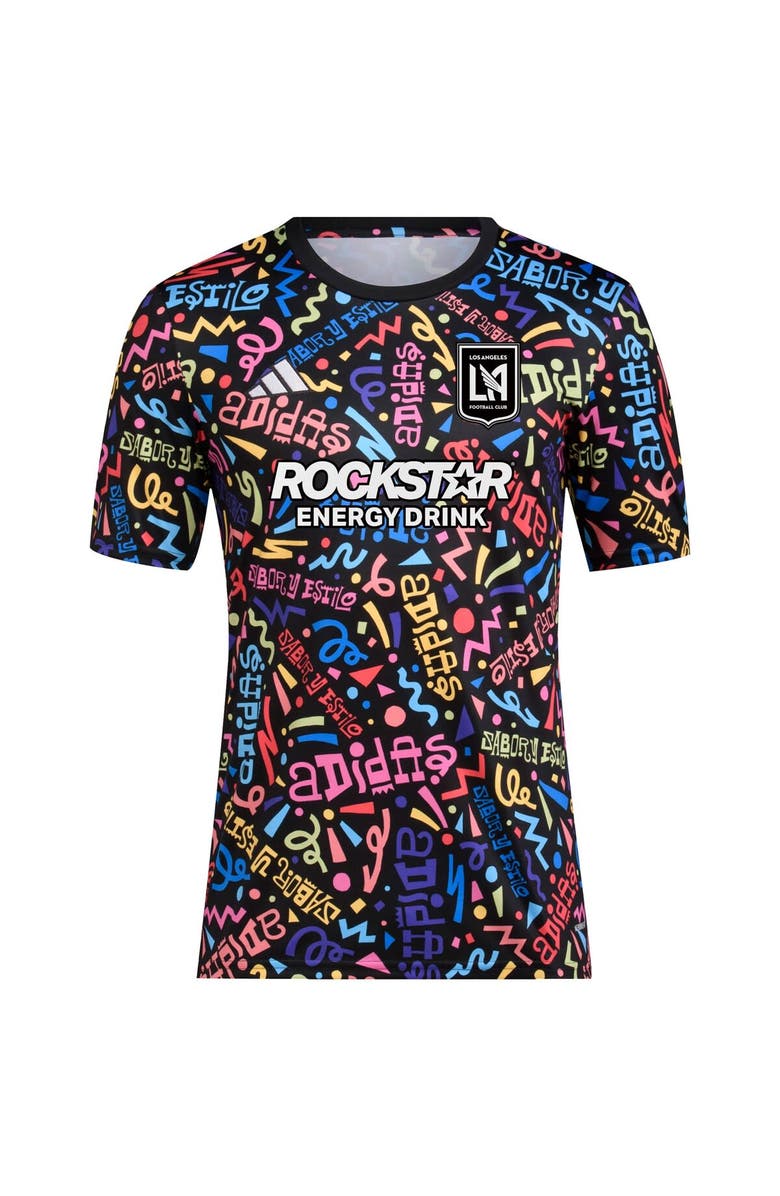 adidas Men's adidas Black LAFC 2023 Hispanic Heritage Pre-Match Top, Alternate, color,