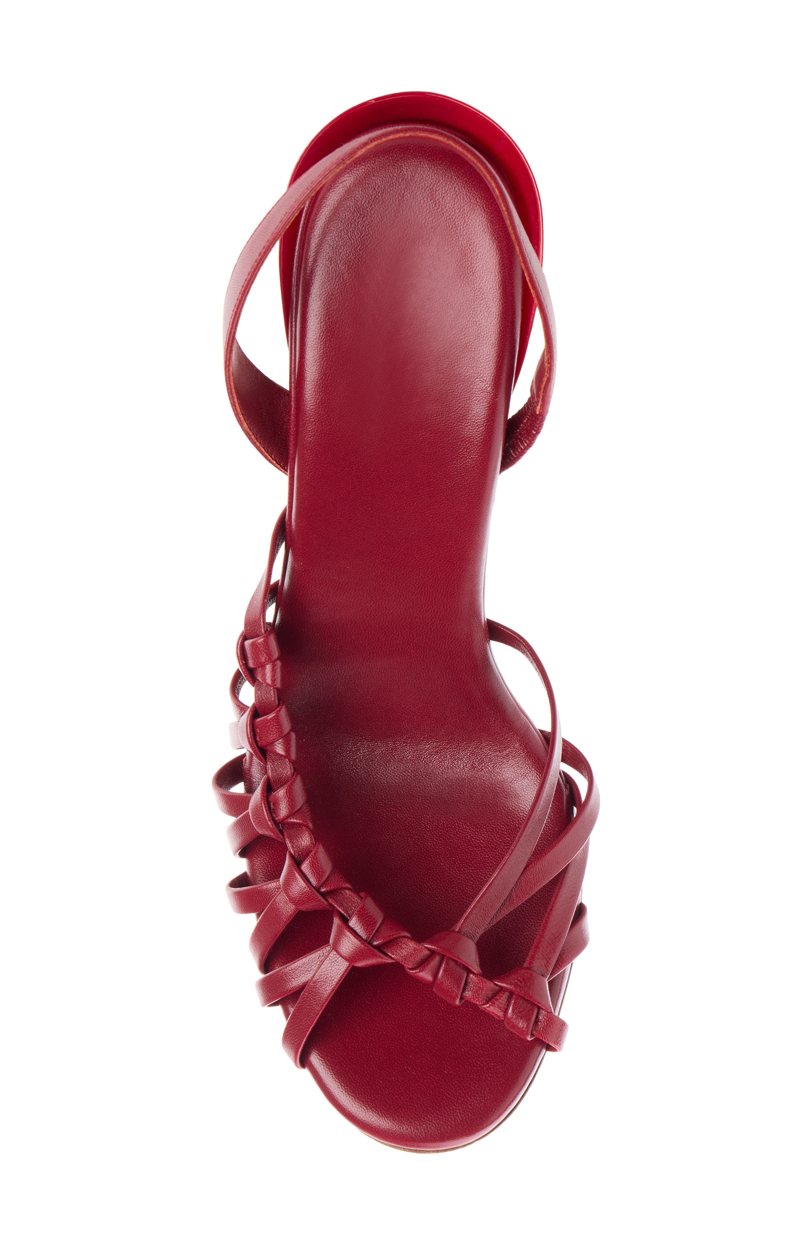 Chloé Estra Woven Slingback Sandal, Alternate, color, Raspberry Sorbet
