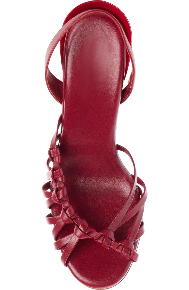 Chloé Estra Woven Slingback Sandal, Alternate, color, Raspberry Sorbet