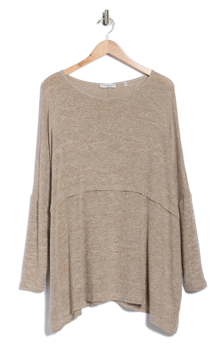 PATRIZIA LUCA Oversize Top, Alternate, color, Taupe