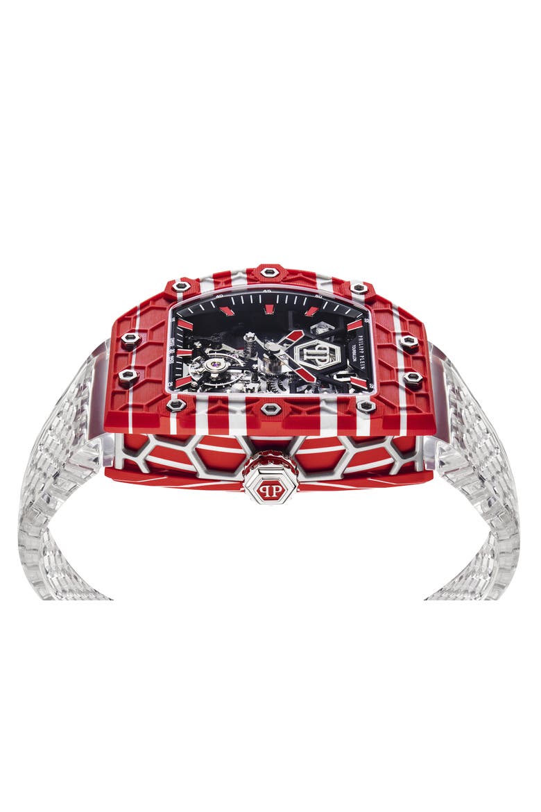 Watch Men, Alternate, color, red/white