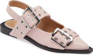 Ganni Slingback Pointed Toe Flat