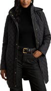 Lauren Ralph Lauren Diamond Quilted Longline Coat
