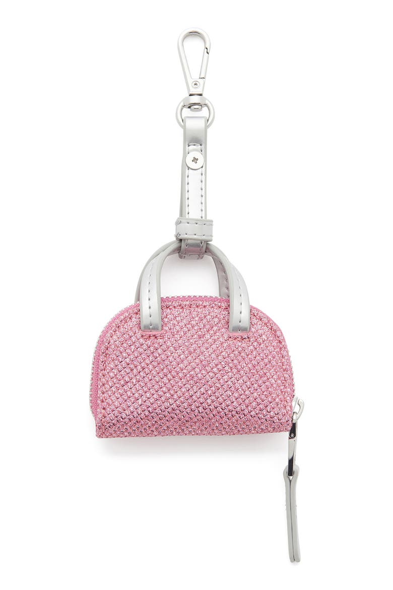 1DR Dome Bag Charm, Alternate, color, PALE/ PINK
