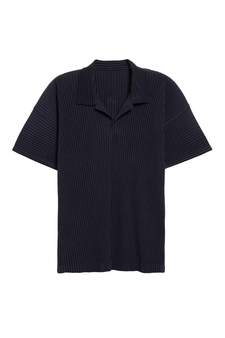 Homme Plissé Issey Miyake Basics Pleated Polo (Men) | Nordstrom