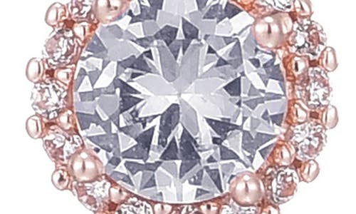 Adornia Cubic Zirconia Halo Stud Earrings In Pink