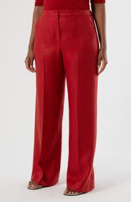 Marina Rinaldi Canapa Linen Wide Leg Pants