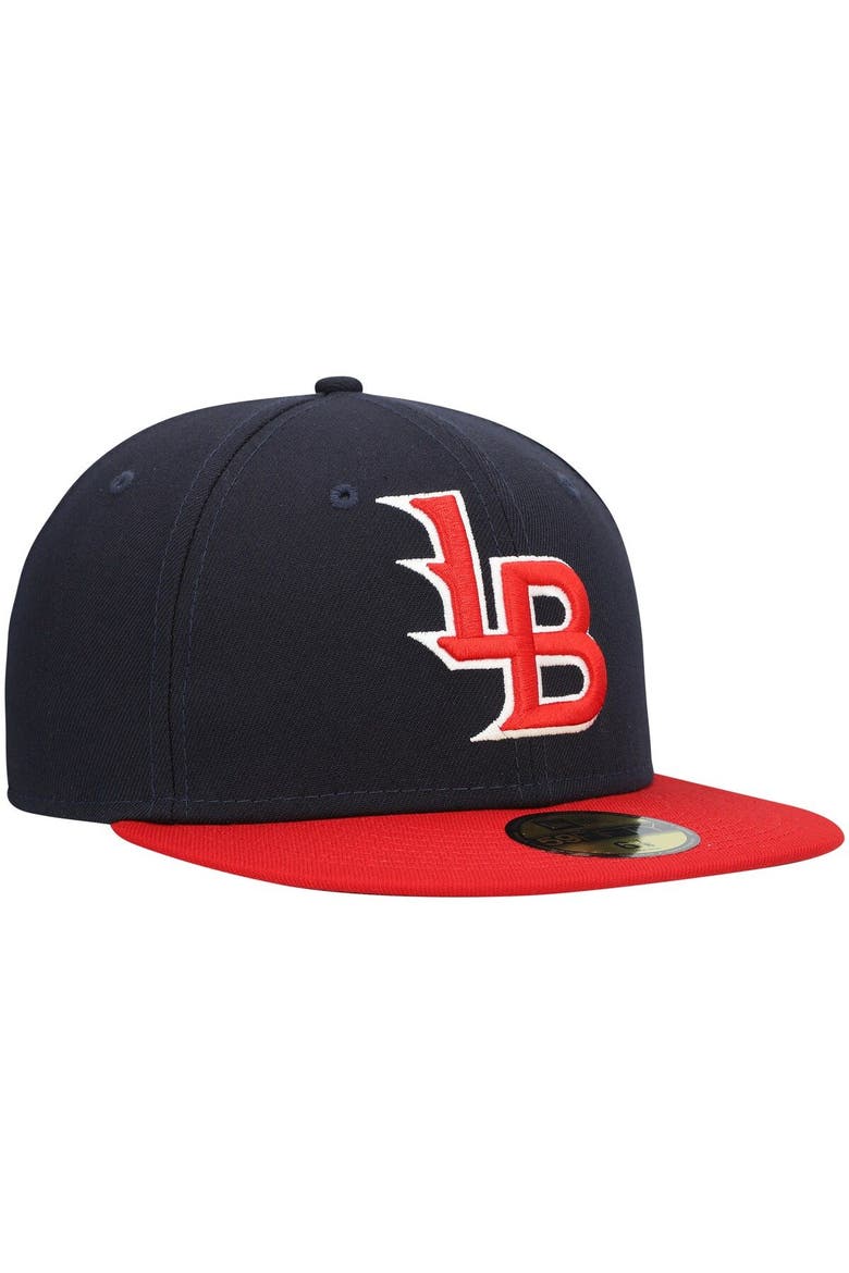 Men's New Era Navy Louisville Bats Authentic Collection Team Alternate 59FIFTY Fitted Hat, Alternate, color, Navy