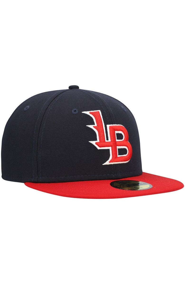 New Era Men's New Era Navy Louisville Bats Authentic Collection Team Alternate 59FIFTY Fitted Hat, Alternate, color, Navy