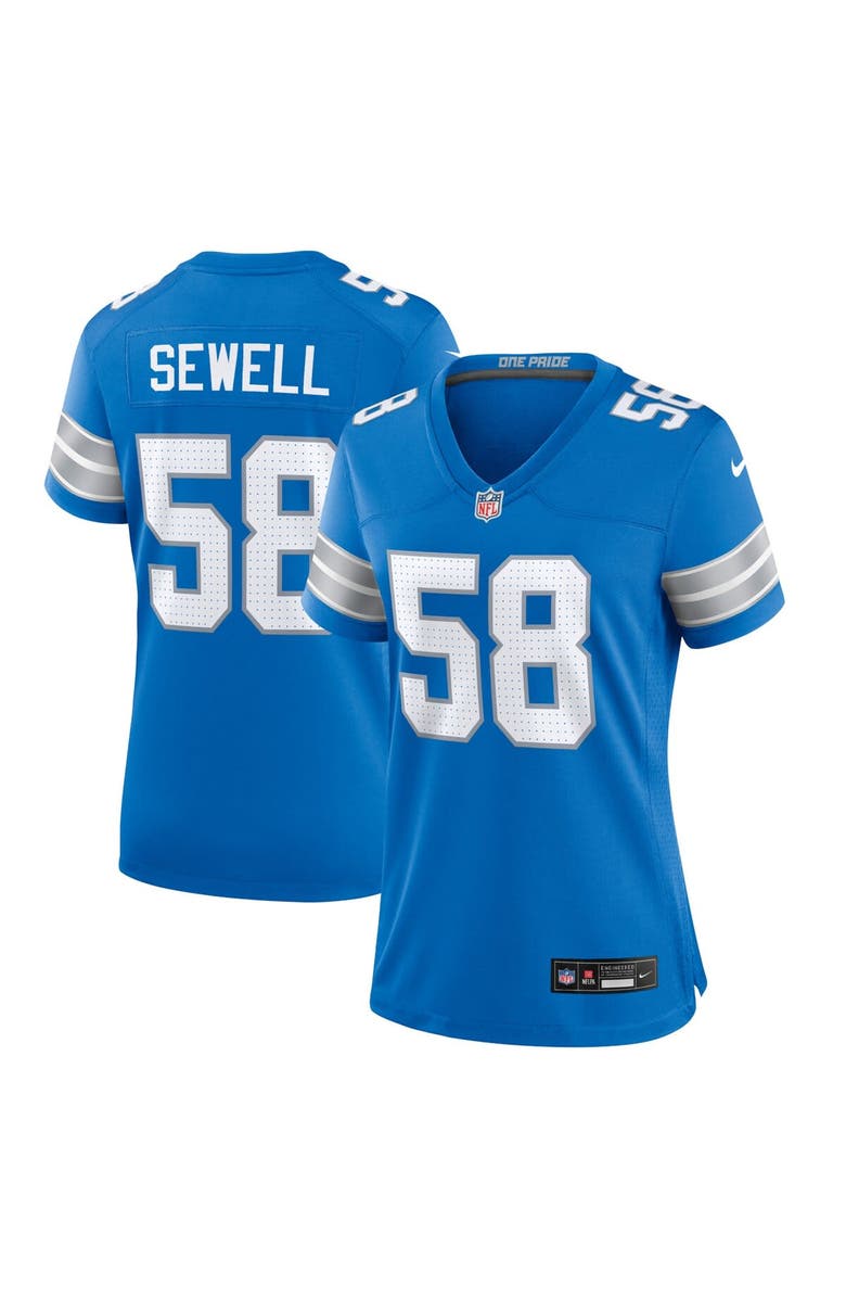 Nike Women's Nike Penei Sewell Blue Detroit Lions Game Jersey, Main, color, Blue