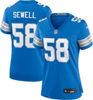 Nike Women's Nike Penei Sewell Blue Detroit Lions Game Jersey