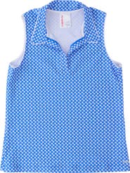 RuffleButts UPF50+ Sleeveless Polo Active Top