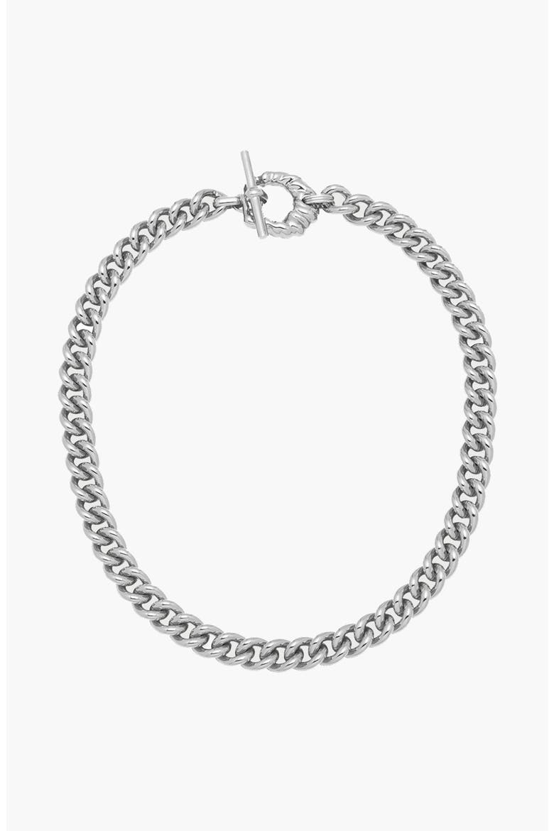 Cora Curb Chain Necklace In Silver, Main, color, Silver