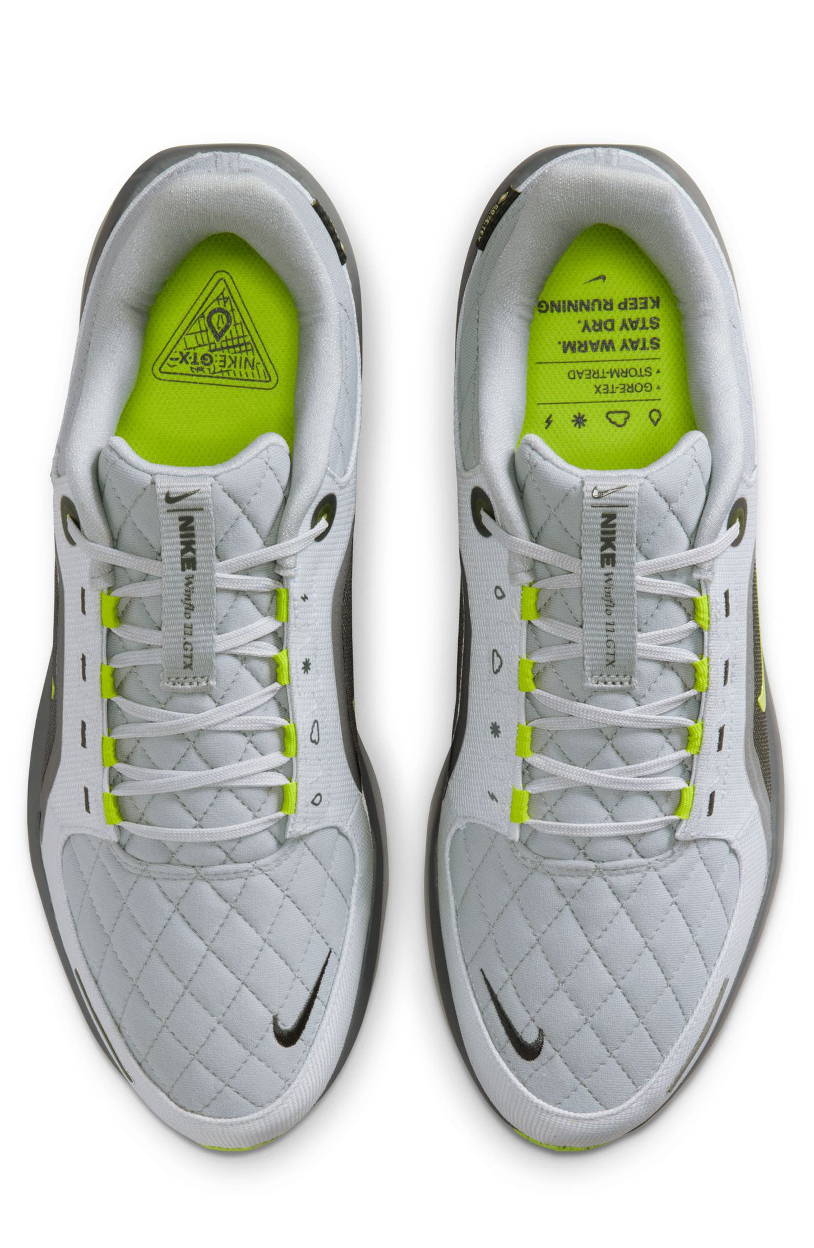Air Winflo 11 GTX Running Shoe, Alternate, color, SMOKE GREY/ CYBER
