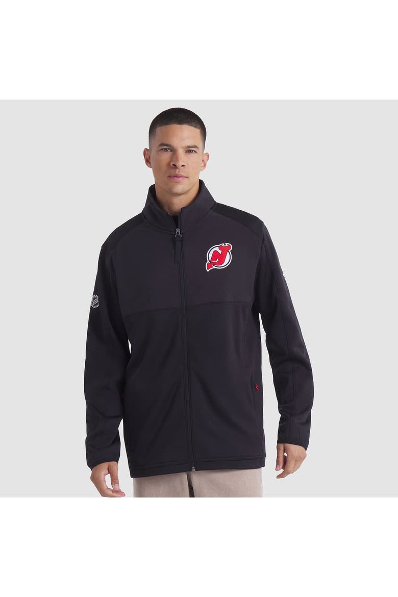 Men's Fanatics Black New Jersey Devils Authentic Pro Rink Full-Zip Jacket, Main, color, Black