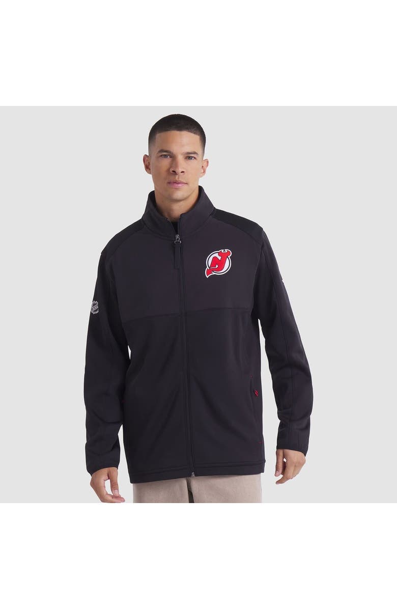 FANATICS Men
s Fanatics Black New Jersey Devils Authentic Pro Rink Full-Zip Jacket, Main, color, Black